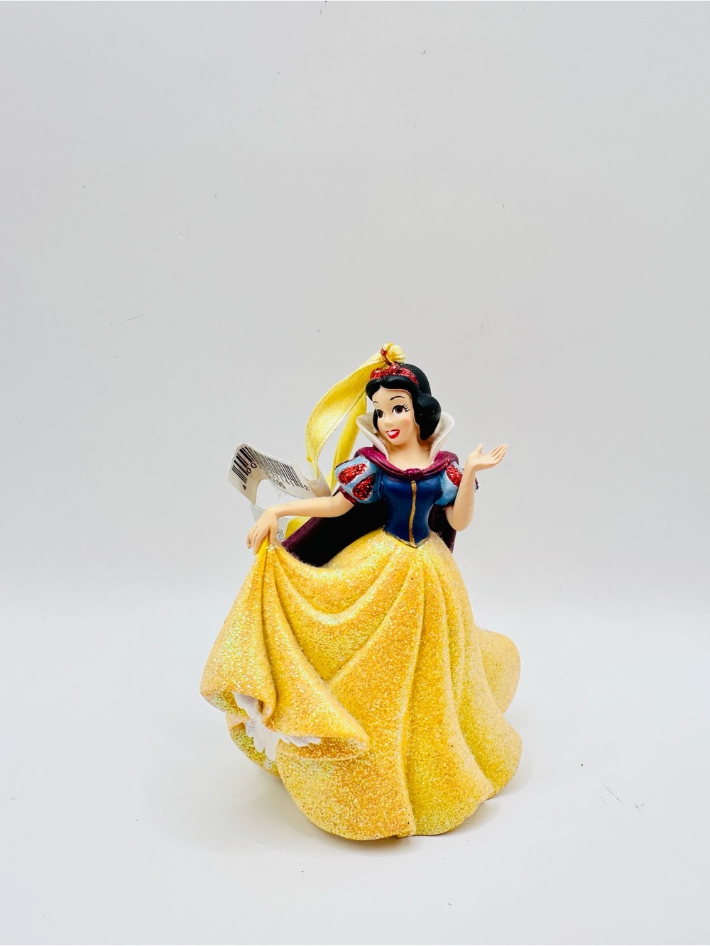 Disney Parks Snow White Princess Glitter Ornament Figurine 3.5" Original Tags
